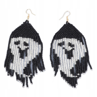 Dlhé strapcové a korálkové náušnice pre ženy na Halloween